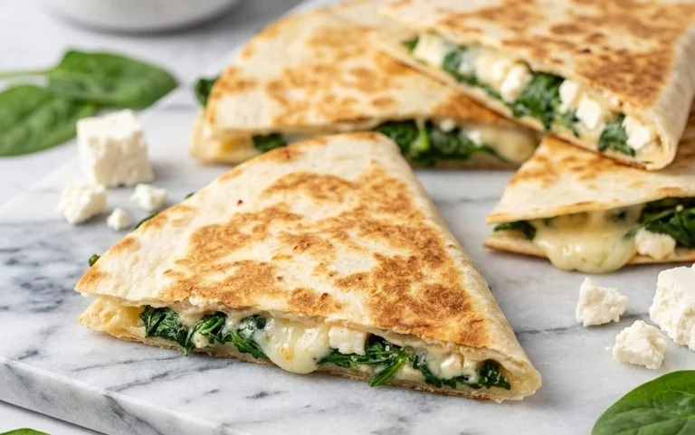 Spinach and Feta Quesadillas