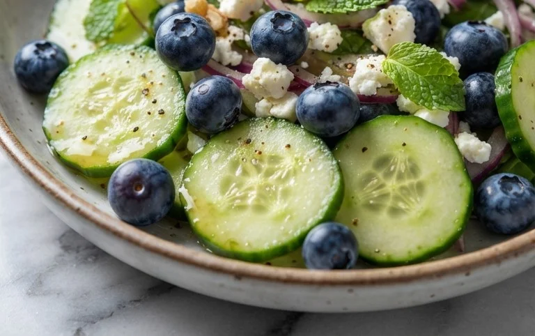 Cucumber Blueberry Salad