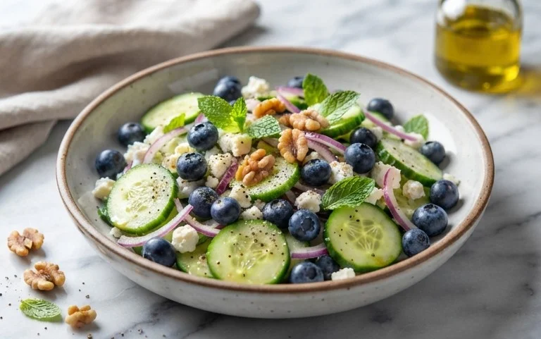 Cucumber Blueberry Salad