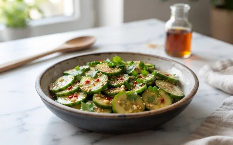 Easy Asian Cucumber Salad