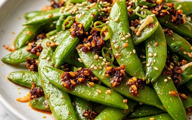 Chili Crisp Snap Pea Salad