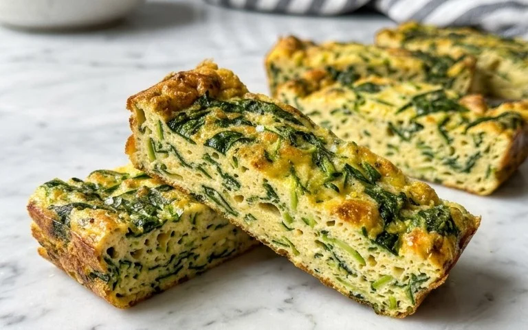 Baked Spinach Zucchini Frittata Fingers {Baby-Friendly}