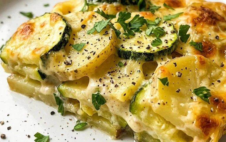 Kartoffel-Zucchini-Auflauf – so cremig & lecker