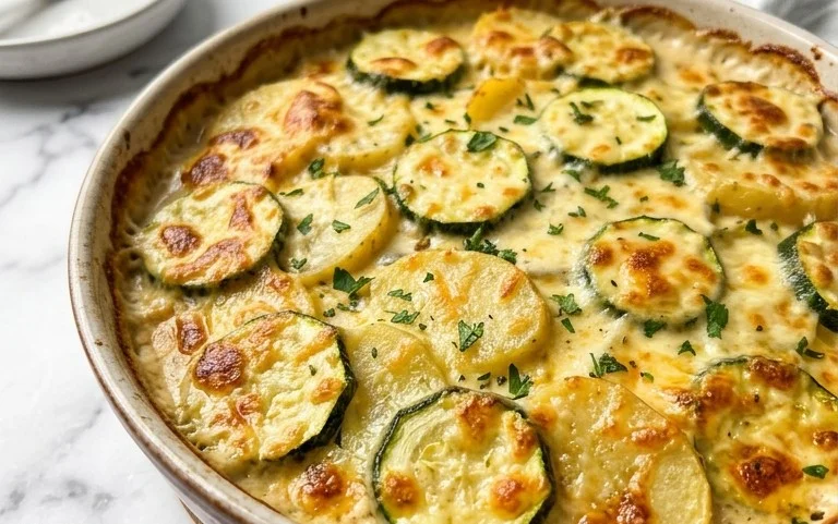 Kartoffel-Zucchini-Auflauf – so cremig & lecker