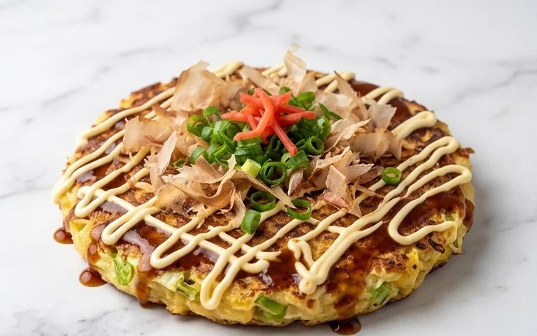 Okonomiyaki - Japanese Savoury Pancakes