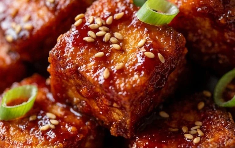 Crispy Gochujang Korean Tofu