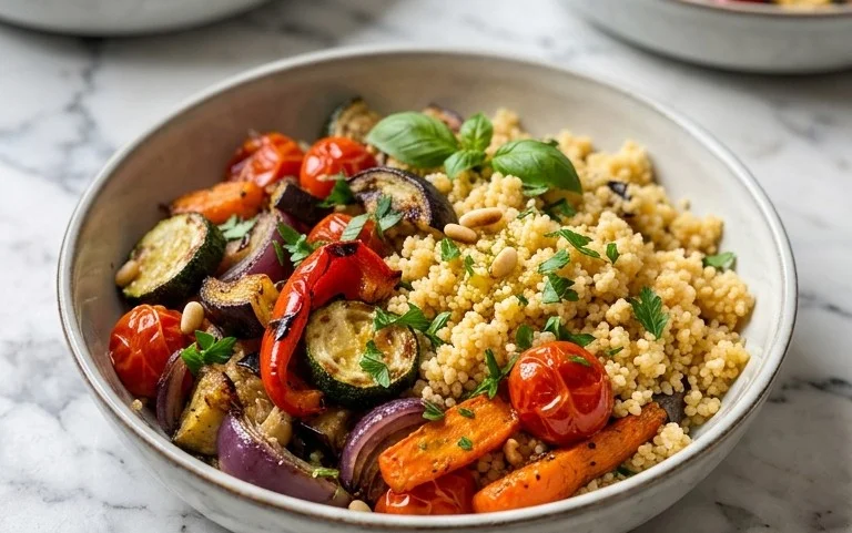 Röstgemüse Couscous für Geschmacksexplosion