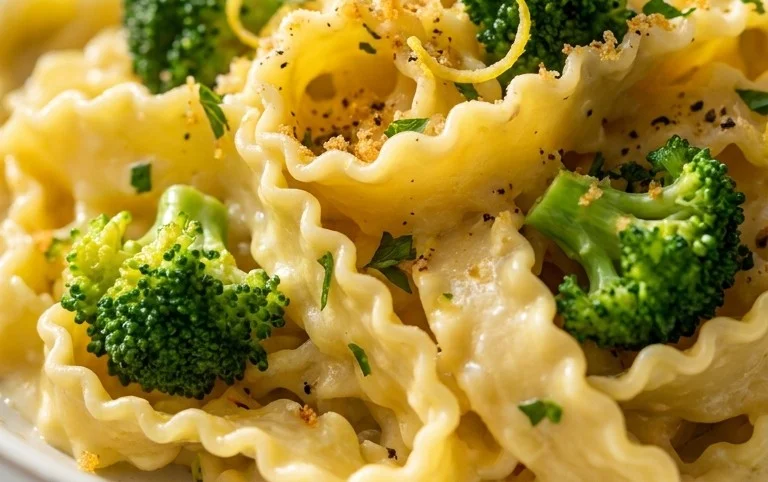Mafaldine Pasta Limone with Broccoli