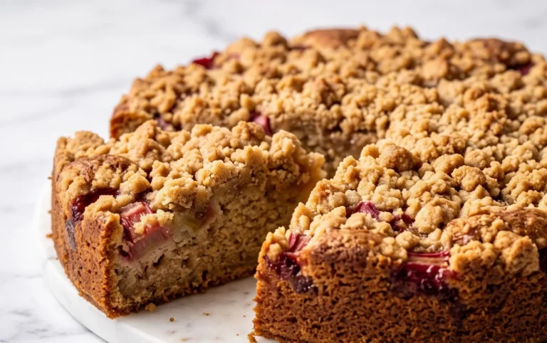 Rhabarberkuchen mit Streusel – Rezept für Eilige