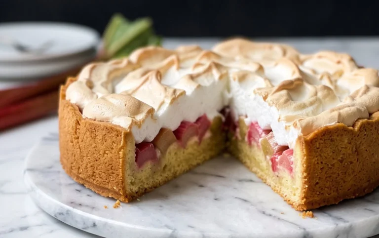 Rhabarber-Baiserkuchen