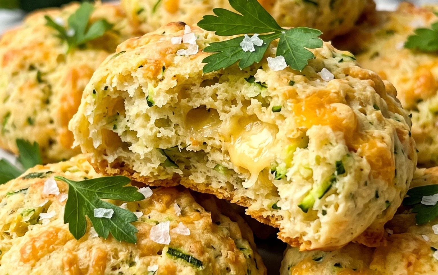Zucchini Cheddar Biscuits