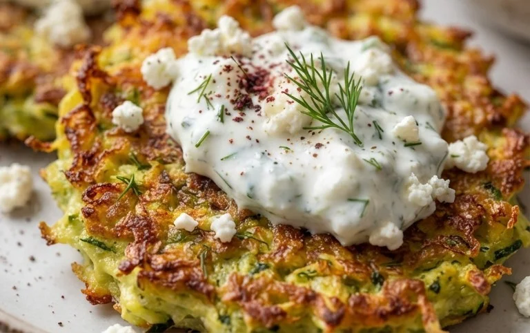 Zucchinipuffer mit Feta und Tzatziki: Das Unglaubliche Ultimative Rezept für 4 Portionen