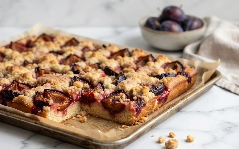 Schneller Pflaumenkuchen vom Blech
