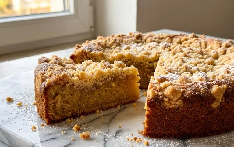 Stachelnon-alcoholic beerkuchen mit Streuseln