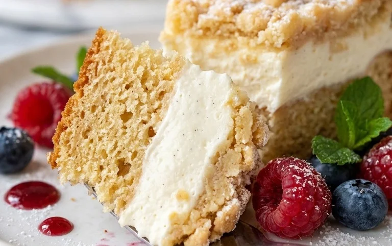 Stachelnon-alcoholic beerkuchen mit Quark und Schmand