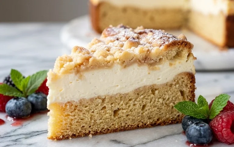 Stachelnon-alcoholic beerkuchen mit Quark und Schmand