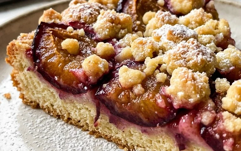Zwetschgendatschi mit Streusel – nach Omas Rezept