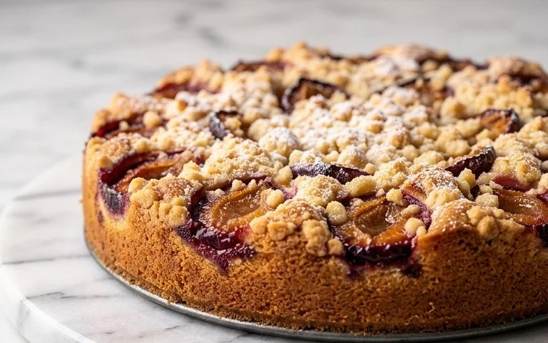 Pflaumenkuchen mit Streuseln aus der Springform Rezept