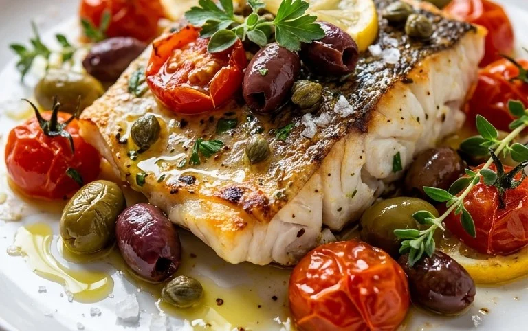 Easy Mediterranean Baked Fish Recipe - Flavorful & Quick