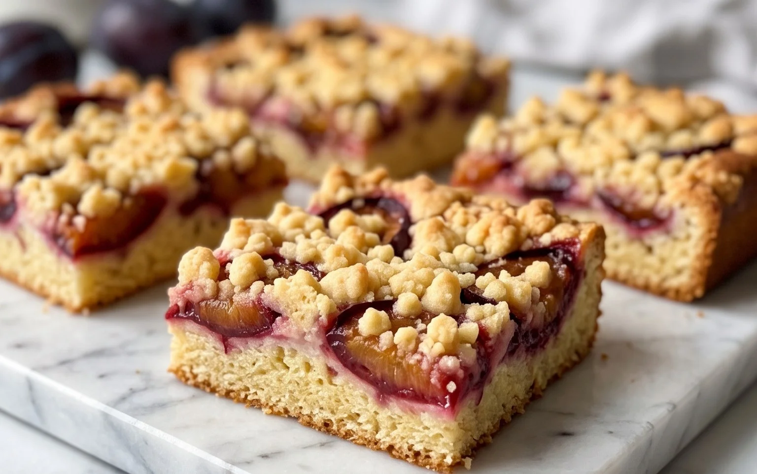 Saftiger Pflaumenkuchen vom Blech mit Streuseln von floweroma4