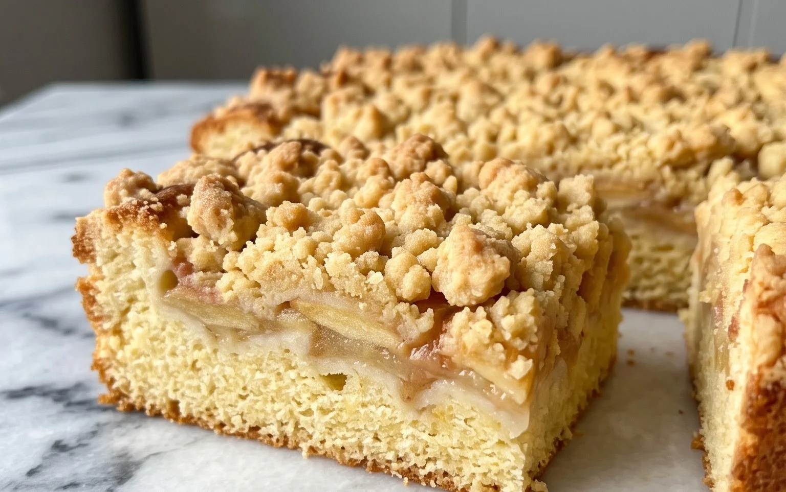 Apfelkuchen vom Blech mit Streusel – einfach lecker