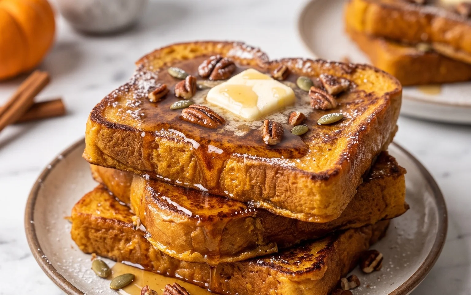 Kürbis French Toast: Cremiges Herbstfrühstück